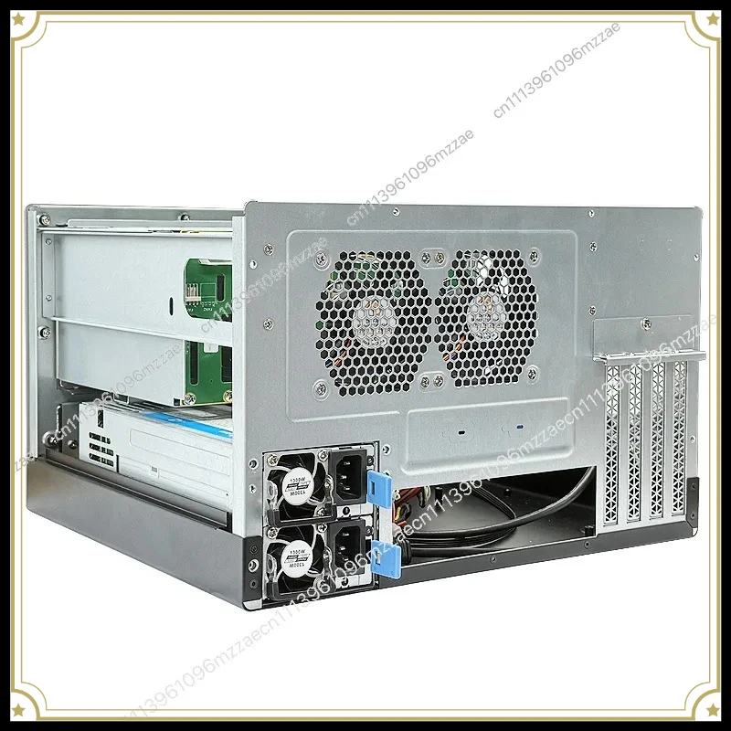HN8 Disk Position NAS Chassis Hot Swap Aluminum Panel MATX Board CRPS Redundant Power Position 4 Full Height PCI Slot