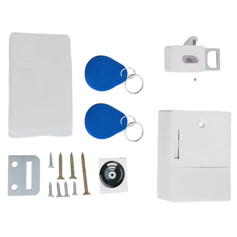 B14C RFID Digital Lock For Furniture-Smart, Invisible Design-No Drill Installation, Key Card Access