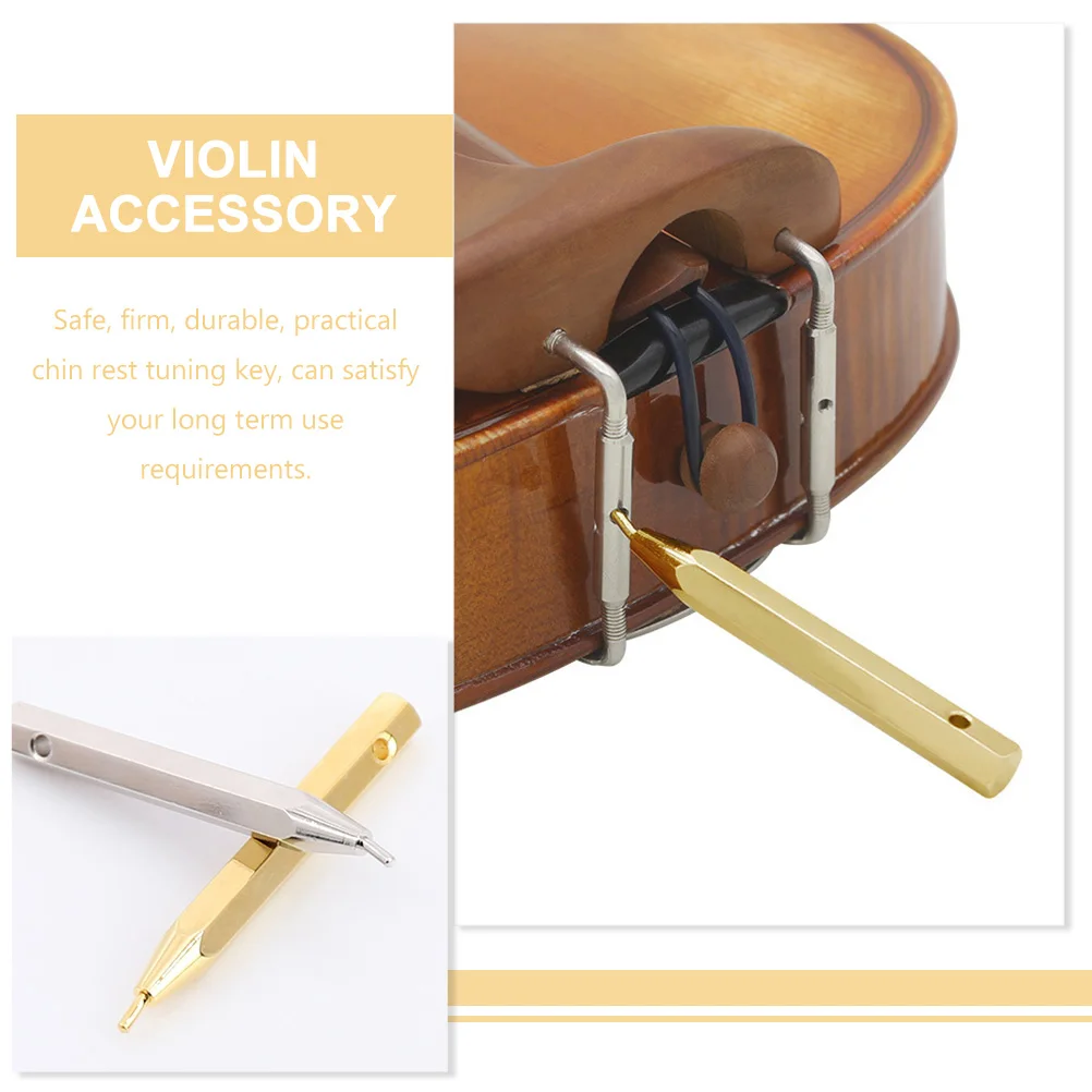 

Alloy Chin Rest Tuning Key For Durable Violin Repair Tool Strong Support Professional Instrument Adjustment Wrench Key Violin