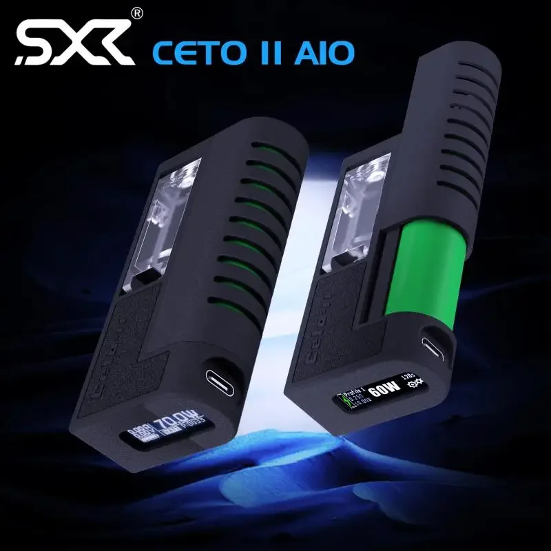 Оригинальный SXK CETO II AIO Boro Mod VW Vape 3D-печать PA12 Mylon Материал ДНК 60 Вт SDI 70 Вт Чипсет с Boro Tank VS BB Bilet Box