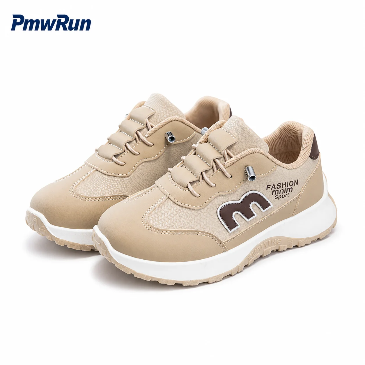PU Leather Sport Shoes For Children Trend Fashion Teenager Kid's Sneakers Anti-slippery Waterproof Outdoor Running Footwear
