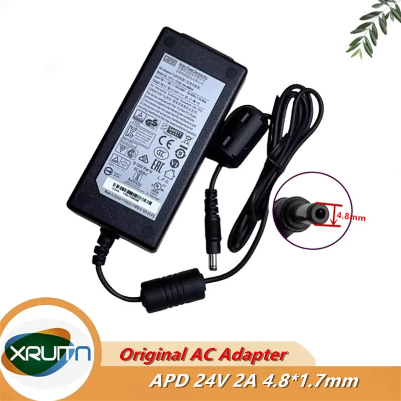 

Оригинальный блок питания для сканера HONGGUANG Avision APD DA-48M24 24 В 2A 48 Вт 4,8*1,7 мм адаптер переменного и постоянного тока, зарядное устройство