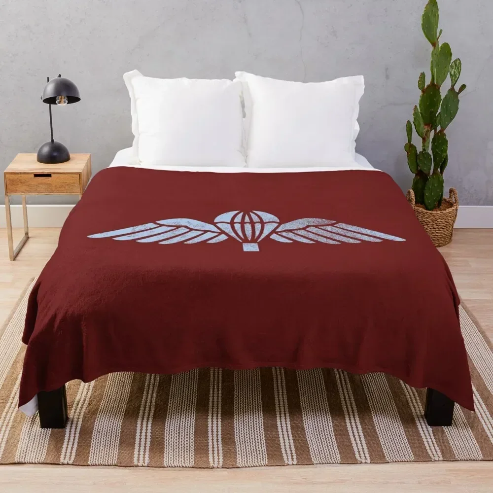 British Paratrooper Wings (distressed) Throw Blanket For Baby bed plaid Blankets