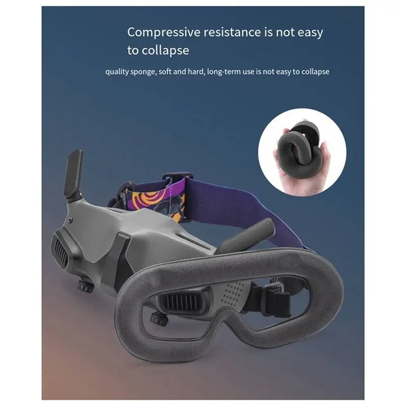 DT23 Glasses Mask for DJI Avata Goggles 2 Eye Mask Anti-Slip Protective Cover Parts Kit Sponge