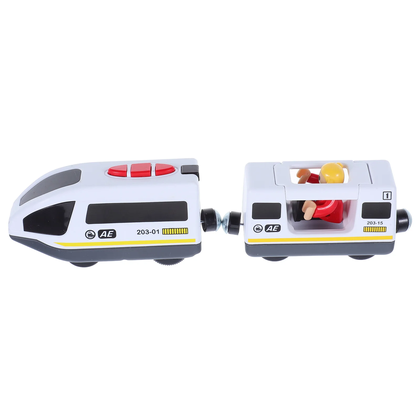 

Magnetic Alloy Electric Train Head White Railway Locomotive Toy Connectable Metal Kids Non Remote Control Model Play