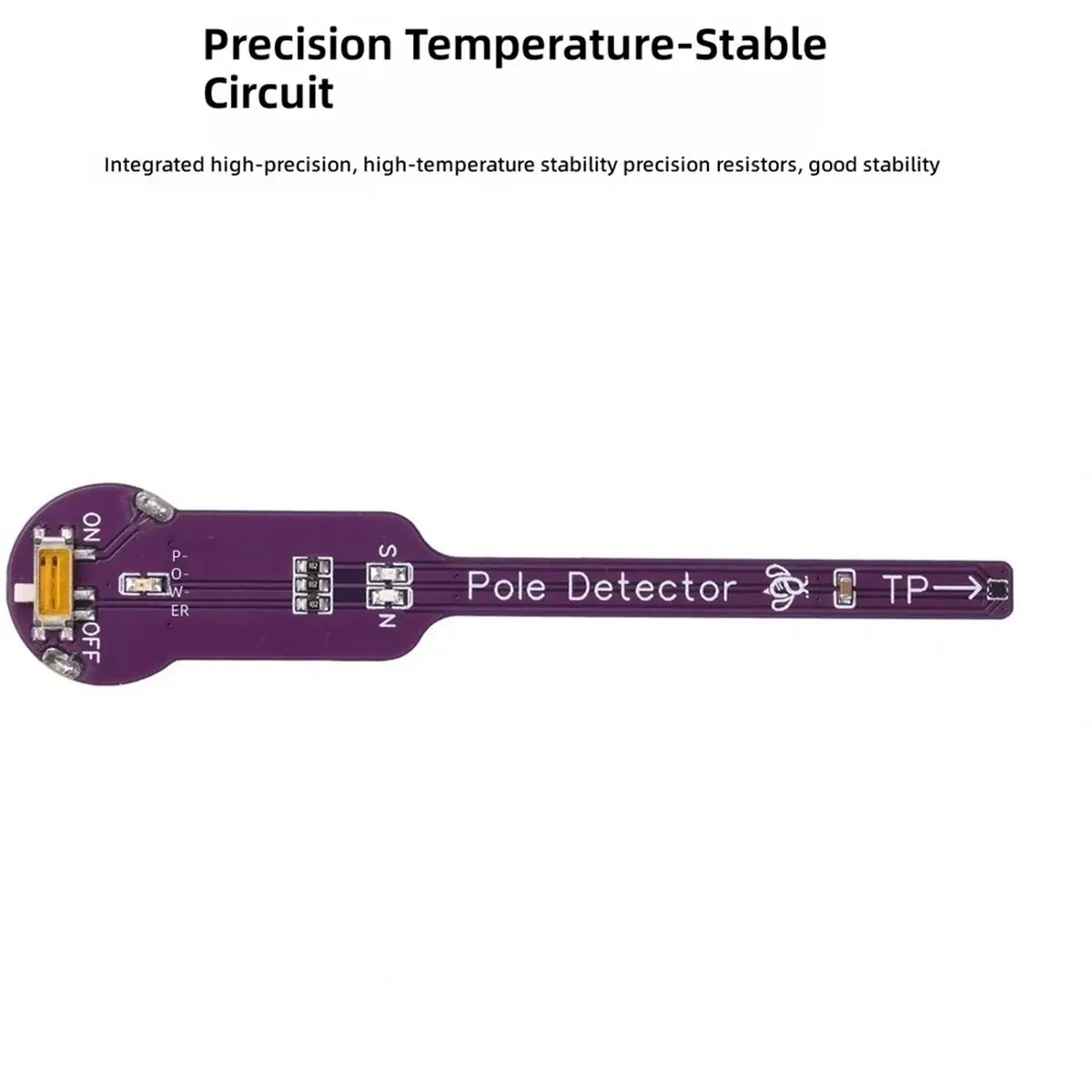 5Pcs Handheld Magnetic Pole Detector with Dual Color LED for N S Polarity Identification Compact Magnet Field Tester