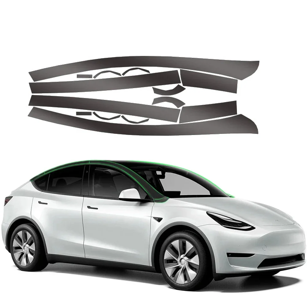 Roof Film for Tesla Model Y 2020-2023 Invisible Car Body Suit Original Vehicle Black TPU Protective Film