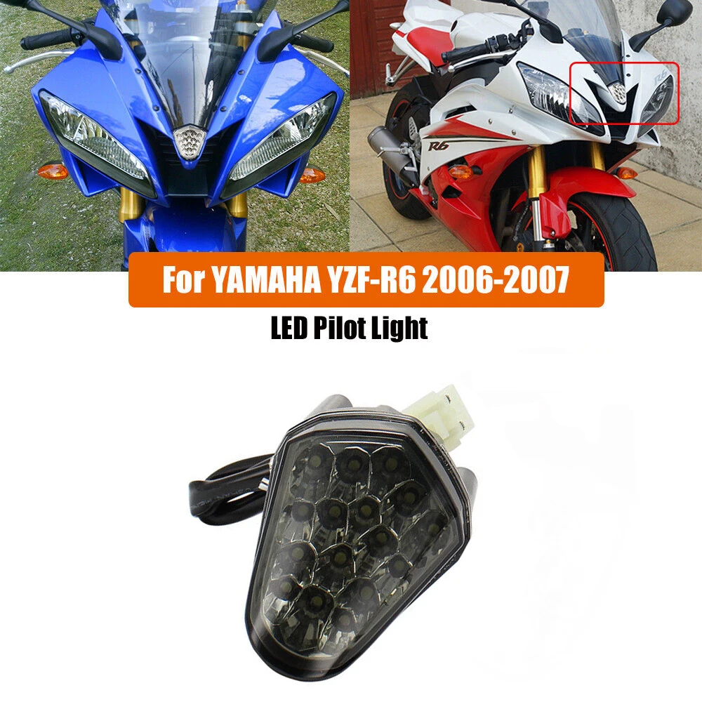 For YAMAHA R6 2006 2007 Headlight Headlamp Fog Lamp Front Head Light LED