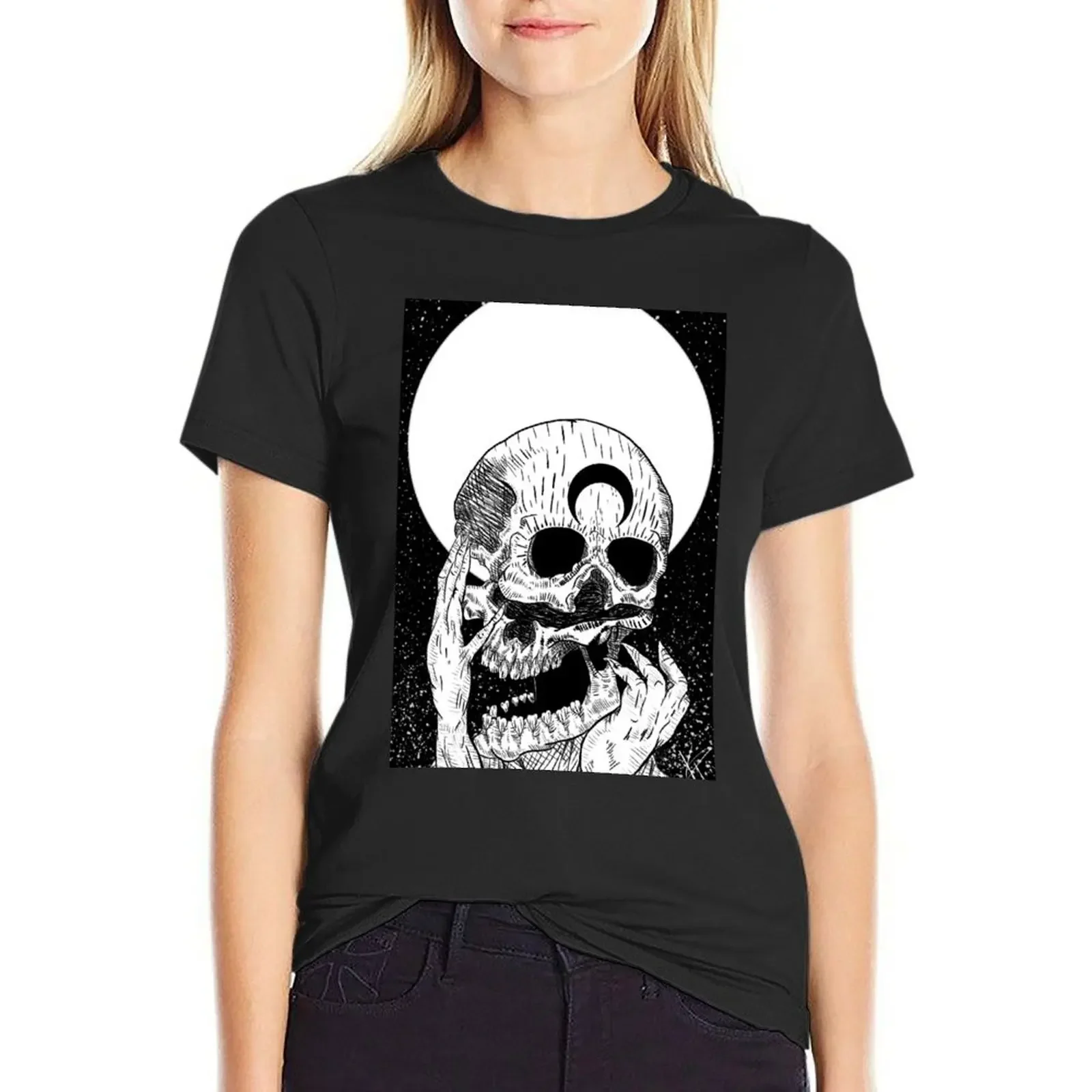 

Jackyl T-Shirt summer top Female clothing blanks oversized t shirts for Women