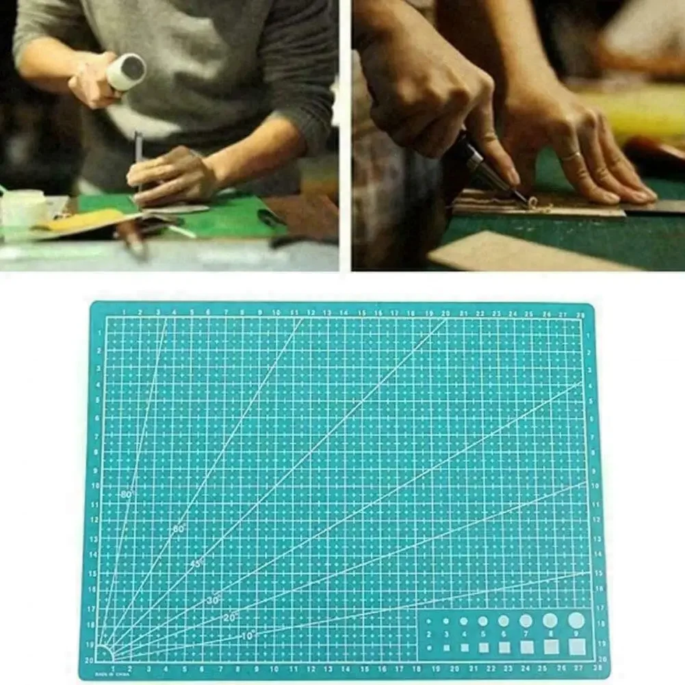 A4 Size PVC Cutting Mat Workbench Patchwork Cut Pad Double Side DIY Sewing Manual Knife Engraving Cutting Board Underlay