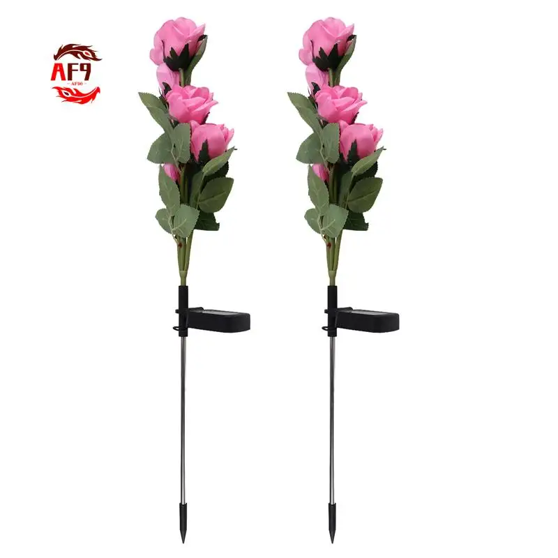 

AF90-Solar Rose Lamp Simulation Flower Ground Insertion Lights Garden Decoration Lawn Lights Outdoor Garden Waterproof Lights