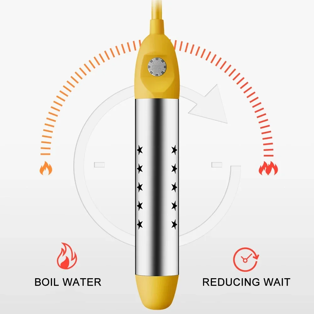EU 220V 2000 - 2500W  Floating Electric Water Heater Boiler Water Heating Portable Immersion Suspension Bathroom Swimming Pool