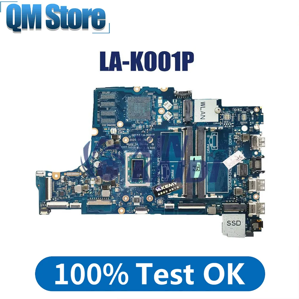 

Notebook Mainboard For Dell Inspiron 15 3501 LA-K001P CN-0GWD64 0DRFWY Laptop Motherboard CPU R7-3500U 100% Test OK