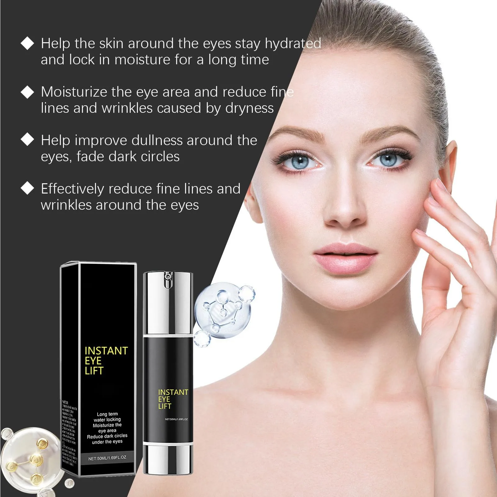 

Eye Tightening Cream Anti Dark Circles Puffiness Fine Lines Reduce Eye Bags Moisturizing Nourishing Firming Under The Eyes Gel