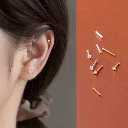 La Monada Fake Diamond Womens Earrings Silver 999 Keep Ear Piercing 999 Silver Earrings For Women Ball Silver Stud Earrings Girl