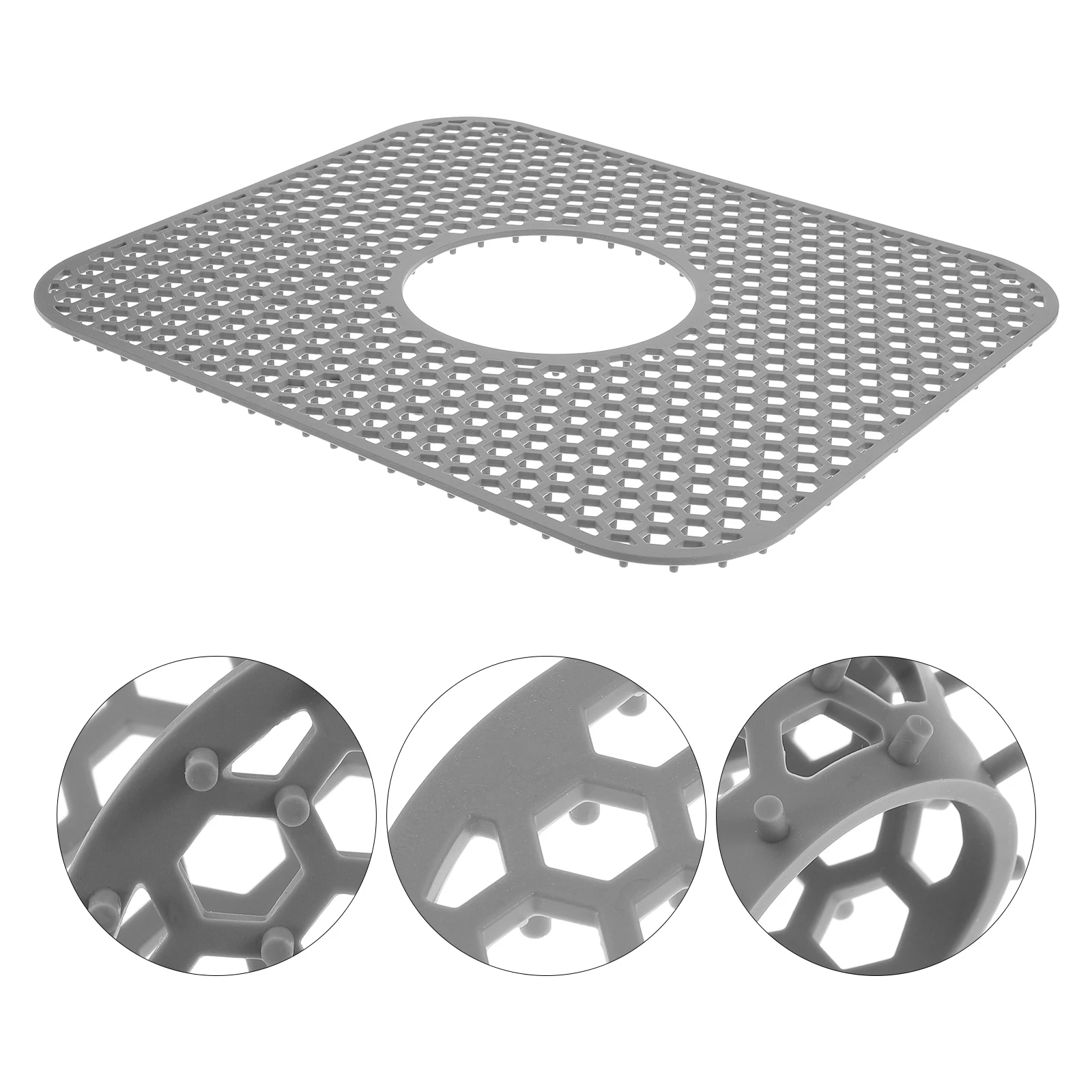 

Полый дизайн, силиконовая защитная накладка для слива раковины, противоскользящий коврик для столешницы, защита для крана, дренажный коврик для кухонной раковины