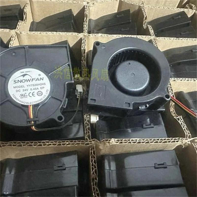 1 قطعة SNOWFAN YY7530H24S 24V 0.45A IP68 مقاوم للماء Turbofan منفاخ مروحة