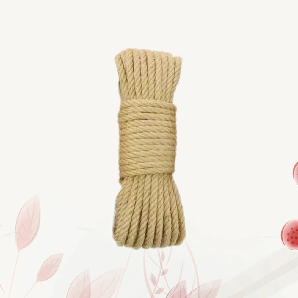 30M Diameter 12mm Touw Natuurlijke Dikke Jute Touw Sterke String Craft Twine voor DIY Ambachten Kerstcadeau Verpakking
