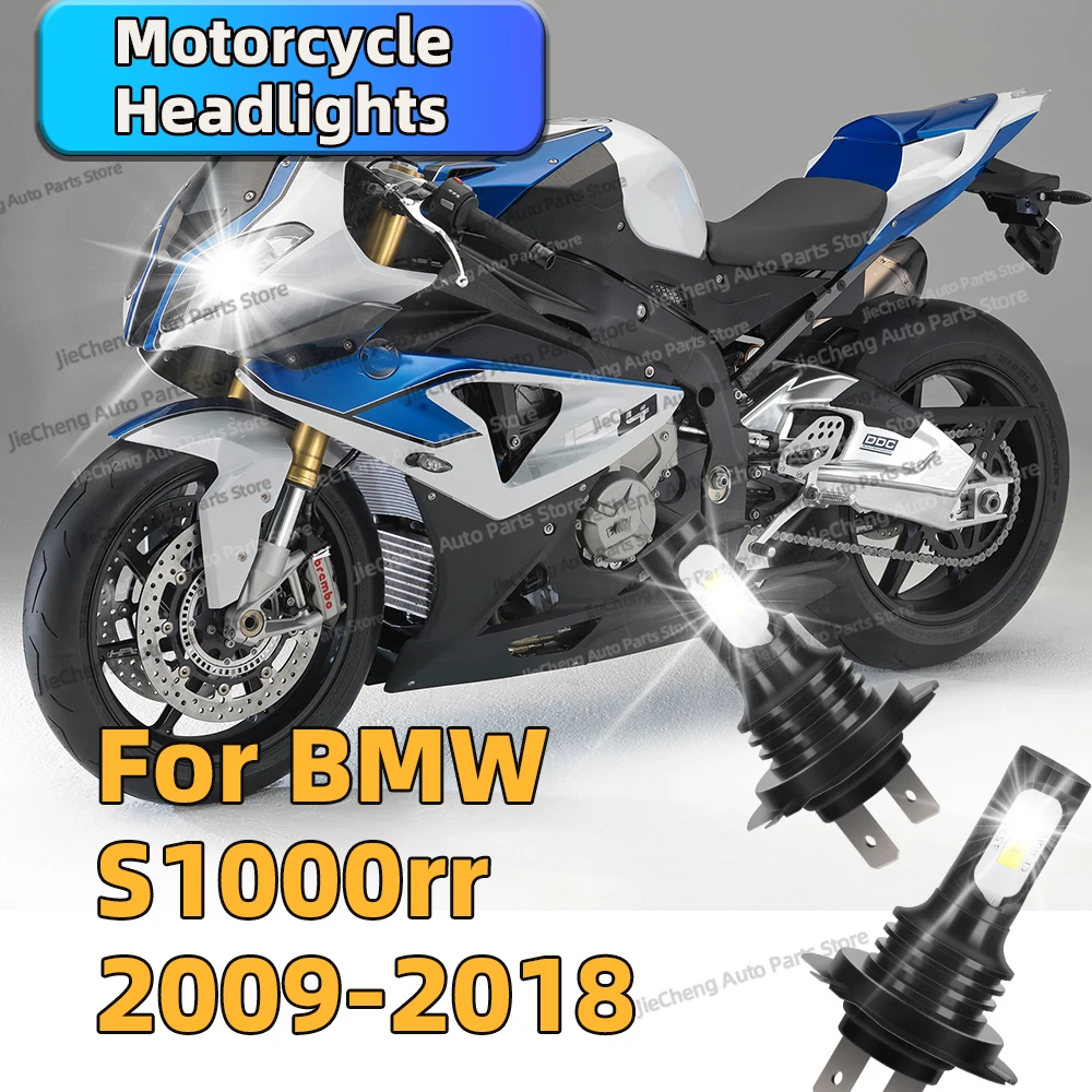 

2PCS Motorcycle Lamp 6000k White H7 LED Headlight Moto Light Bulb For BMW S1000rr 2009-2018 2010 2011 2012 2013 2014 2015 2016
