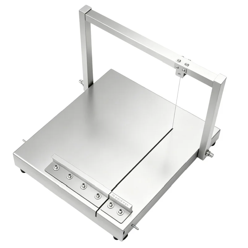 Commercial Grade Stainless Steel Butter Slicing Cutter Machine for Bakery Cheese Chocolate Processing