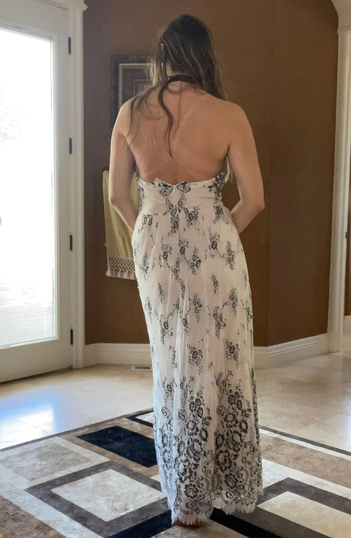 Formales, sexy Neckholder-Maxikleid für Damen mit hohem Schlitz, für Abschlussball, Hochzeitsgäste, herzförmiger Ausschnitt, langes Abendkleid