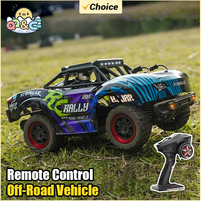 

Remote Control Car 2.4G 4WD Off-road Vehicle 1/18 Full Scale Short Card Model Children's Remote Control Toys for Boys Xmas Gifts