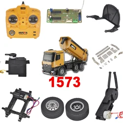 Huina 573 ricevitore Radio Push Bucket Gearbox sterzo Servo Tire Drive Gearbox Mainboard per 1573/1582 Truck Dump RC Car Parts