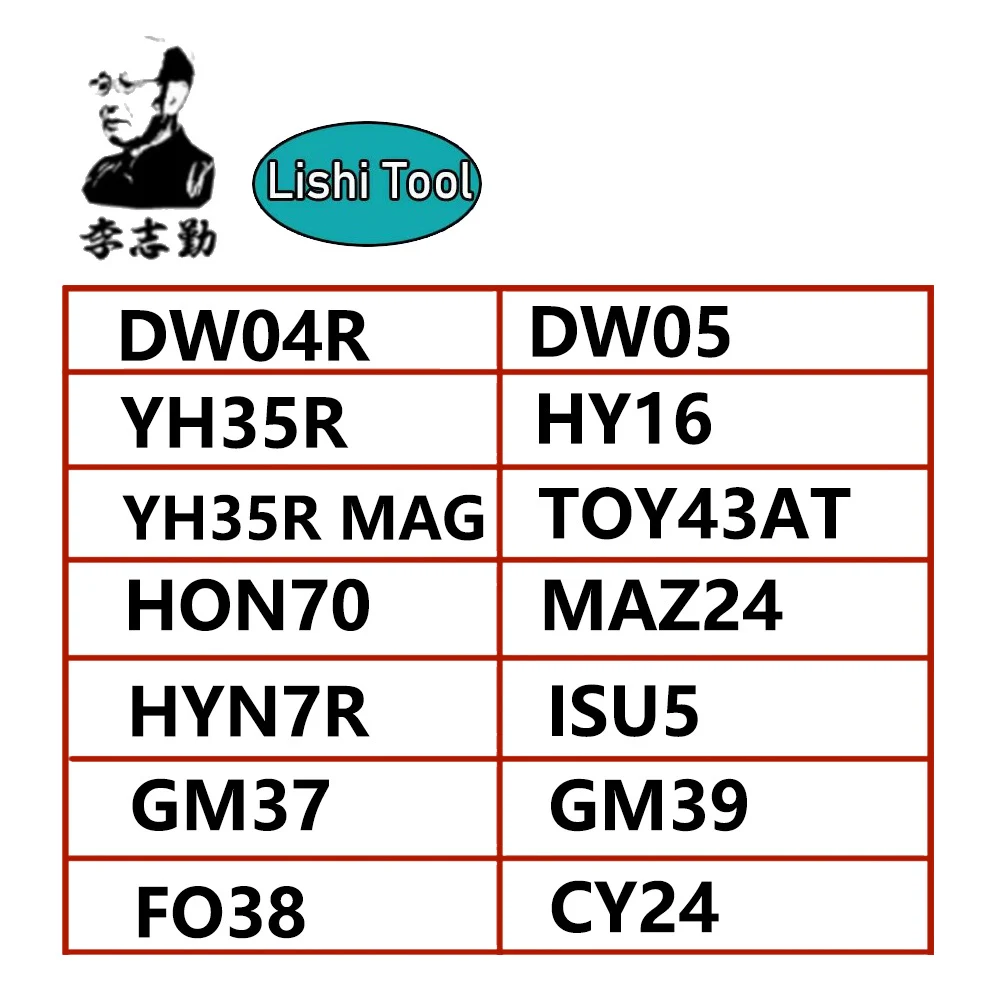 Lishi 2 in 1 2in1 Tool HU66 HU100 HU101 HU92 HU83 HU87 HU64 B111 HON66 F038 NSN14 TOY43 HON58R MAZ24 locksmith tool