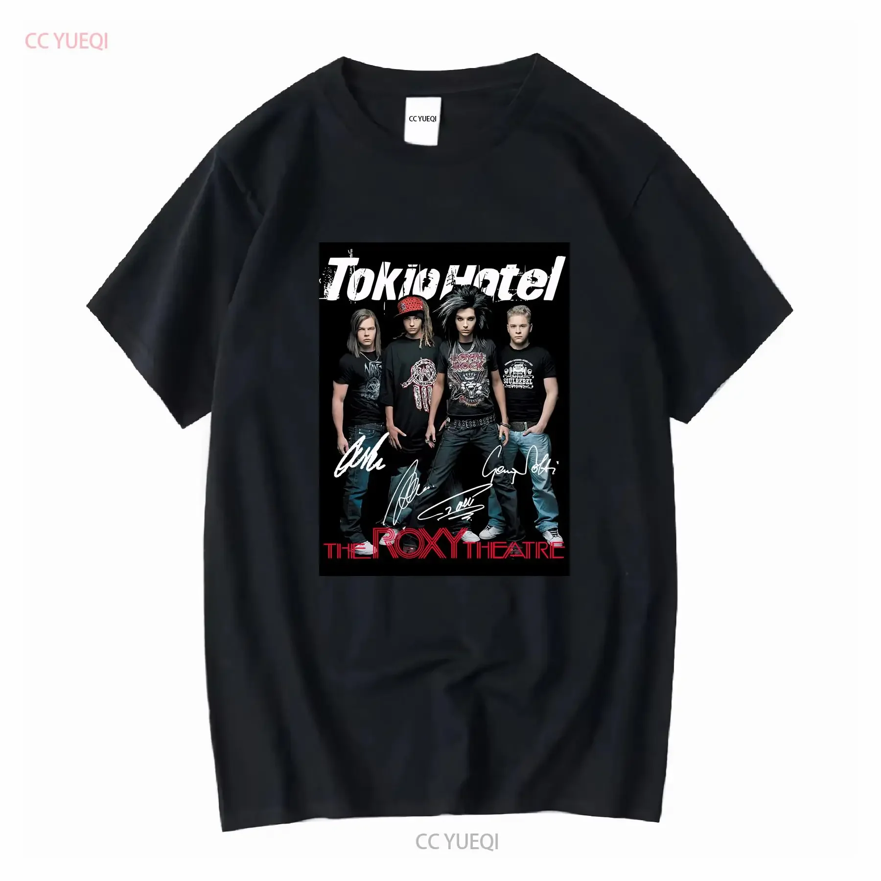 Image of Seltenes Tokio Hotel Konzert T-Shirt Vintage Schwarz S 23XL Vintage-Washed Mode-Top für den Alltag Streetwear Grafik Unisex