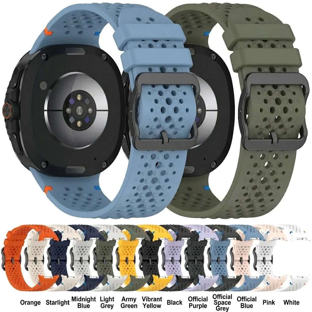 Silicone Strap for Samsung Galaxy Watch 9 8 40mm 44mm 8 Classic 46mm Wristband Breathable Smartwatch Replacement Parts