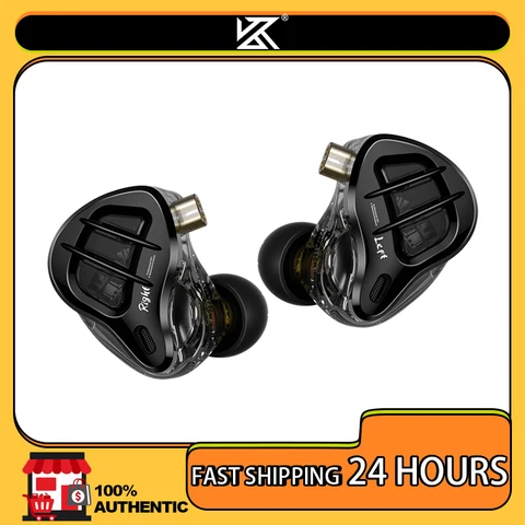 KZ ZAR Híbrido Driver In-Ear Monitor 1DD + 7BA Fones de ouvido HiFi 2Pin Fones de ouvido com fio Música DJ Fones de ouvido esportivos para jogos