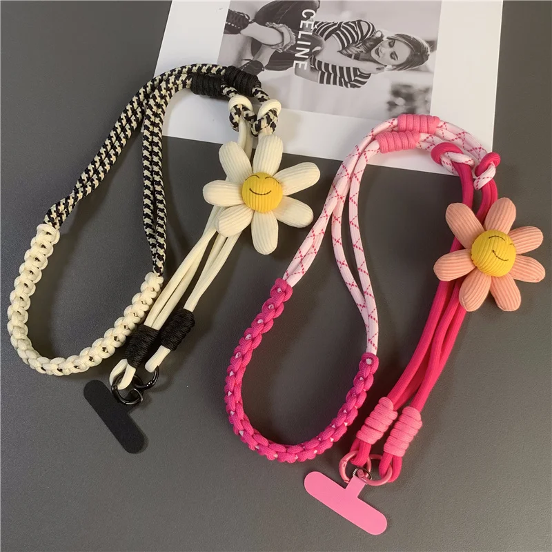 

Creative Flower Mobile Phone Lanyard Crossbody Multi-functional Cellphone Rope Wrist Strap Outdoor Sturdy Camera Phone Chain