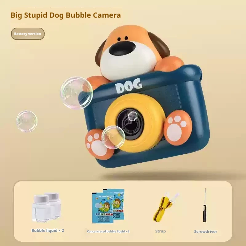 Elektrische Panda Bubble Machine Kinderen Bubble Blazen Camera Handheld Baby Geluid Licht Mannelijk Vrouwelijk Speelgoed Schattig Modieus