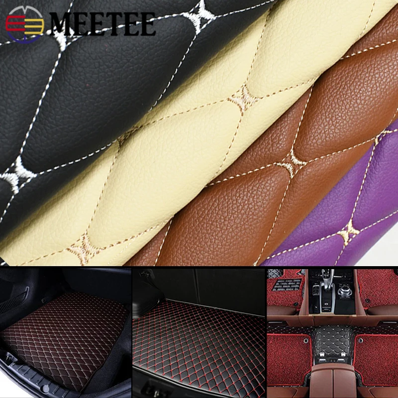 

45/90*160cm Synthetic Leather Fabrics Car Floor Seat Sofa Decor Cloth Embroidery Quilted Faux Leathers Fabric Sewing Accessories