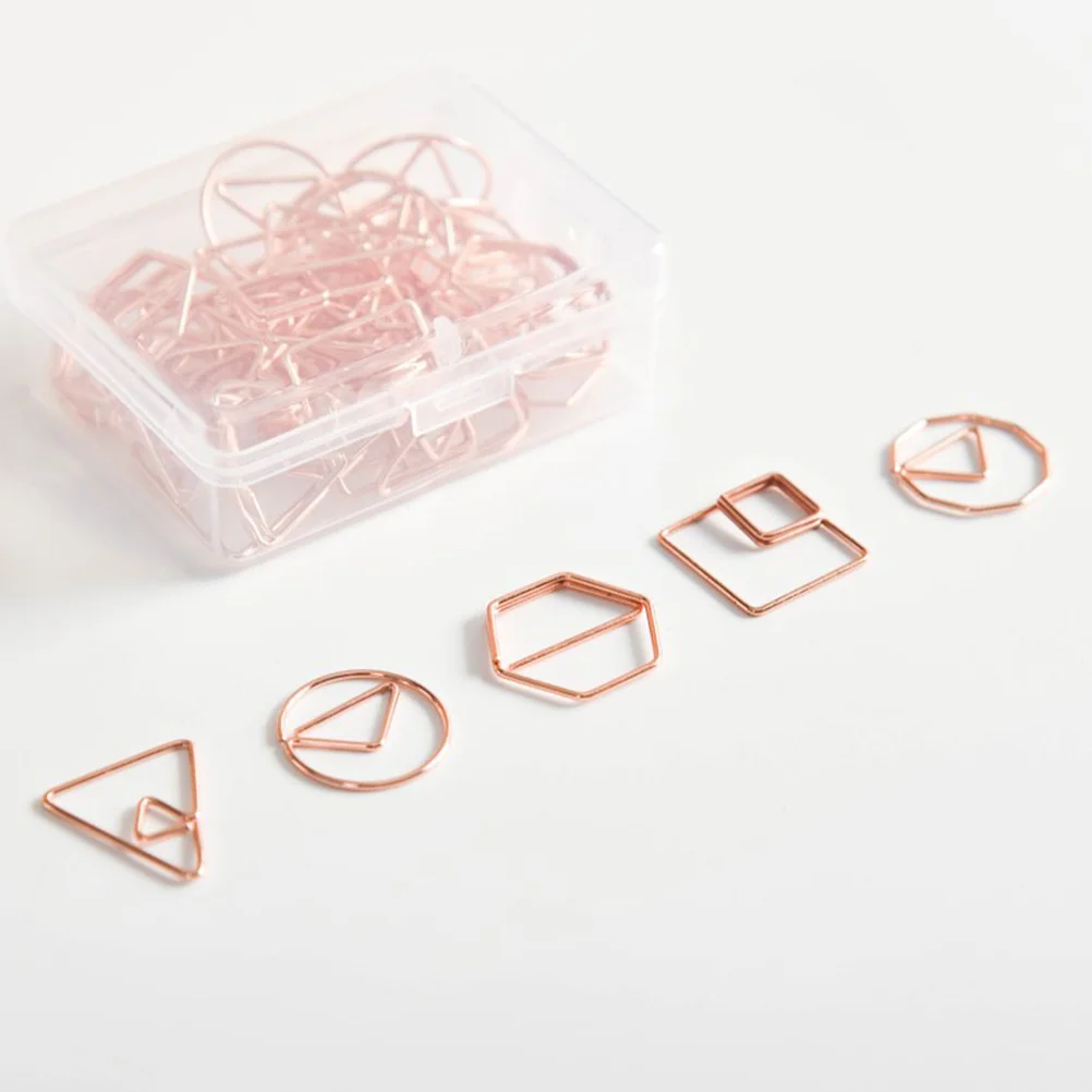 

60Pcs Small Paper Clips Iron Material Practical and Convenient for Office Home Use Photos Files Memos Mini Paper Clips
