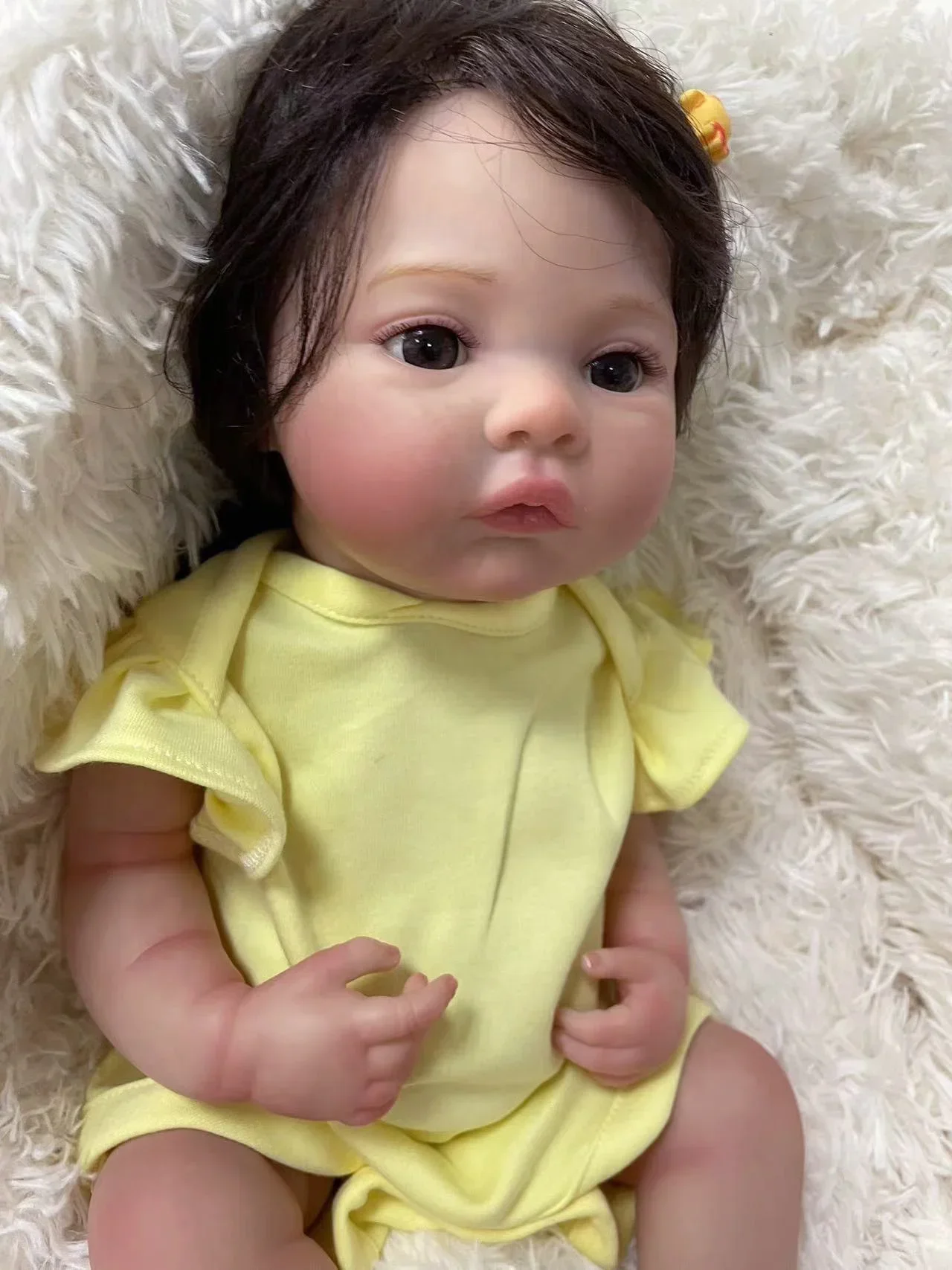 18inch Meadow Full body Reborn Baby Doll Newborn Baby Size Real Picture Handmade Hand-root Hair Visible Veins