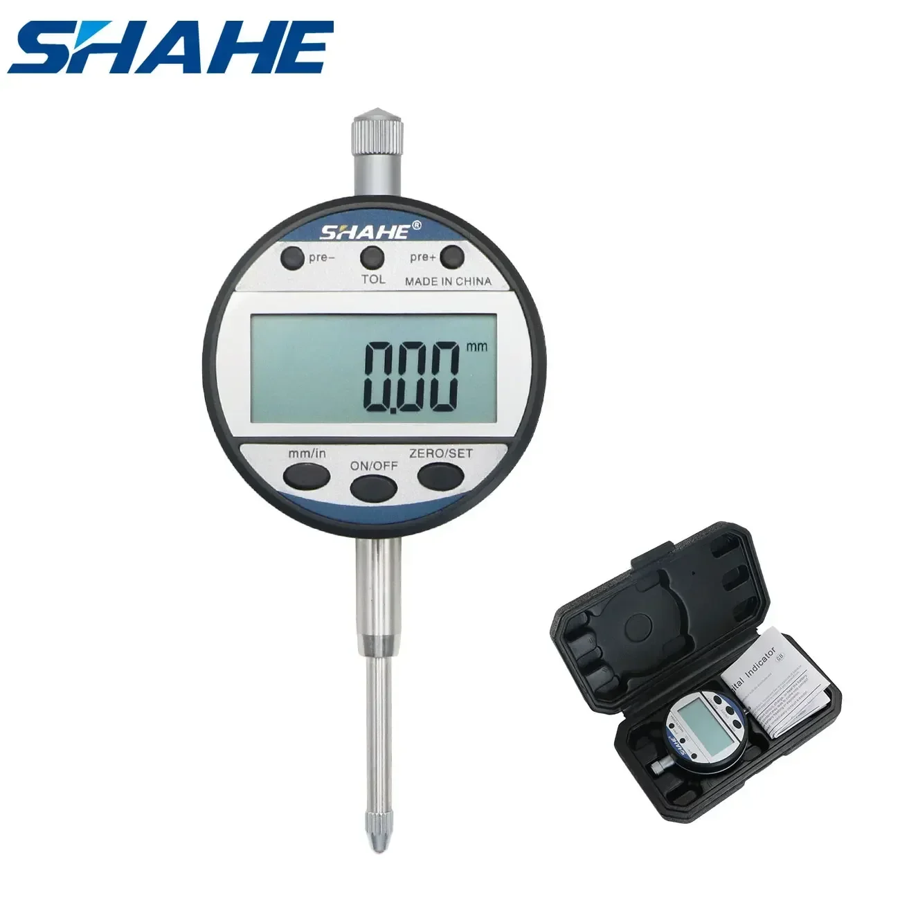 SHAHE New Type Indicator 0-12.7/25.4 mm 0.01 mm Digital Dial Gauge Precision Measurement Tools Digital Dial Indicator