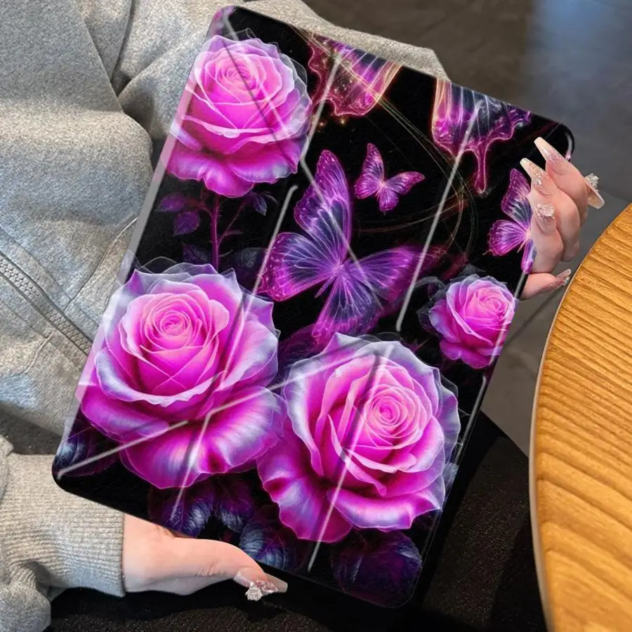 

Holder Cover Tablet Case For iPad Pro 2025 Pro 11th 10th 9th 8th 7th 12.9inch Air 4 5 M3 M2 1 2 M4 11inch Mini 6 7 Butterfly And