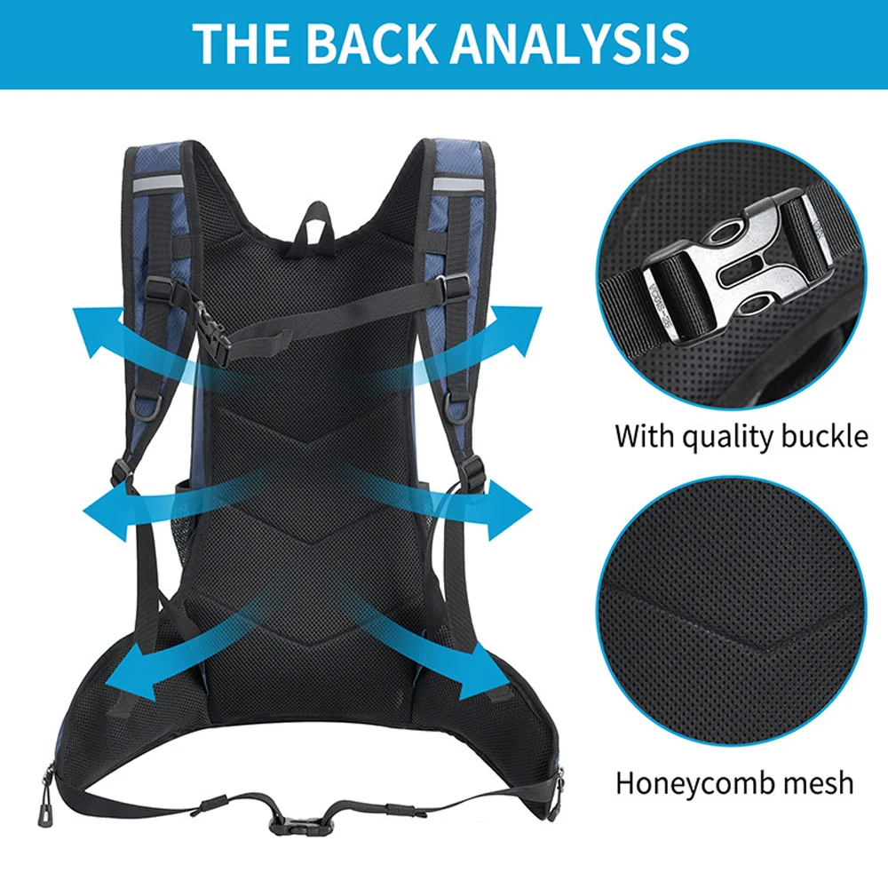 Hydration Backpack with Hydration Bladder, 1L, Small Running Backpack with Hydration System, Jogging for Men and Women, 1Pc