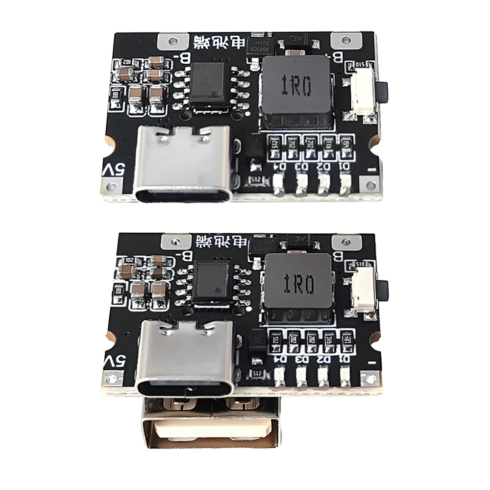 Type-C USB 5V 3A เพิ่มพลังงานโมดูลสเต็ปขึ้นบอร์ดป้องกันการชาร์จแบตเตอรี่ลิเธียมหน้าจอ LED USB สำหรับชาร์จ DIY