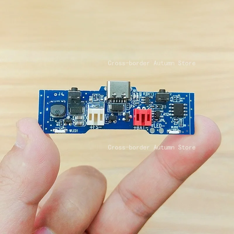 3.7V Clip Fan Main Control Board 6 Inch 5 Speed Adjustable Speed Circuit Board Brushed Motor Replacement Parts
