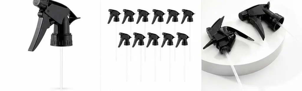 12Pcs Replacement Spray Bottle Nozzles Fine Mist Sprayer Caps Mist Stream Sprayer Heads Fits 28 400 Neck Bottles for Kitchen
