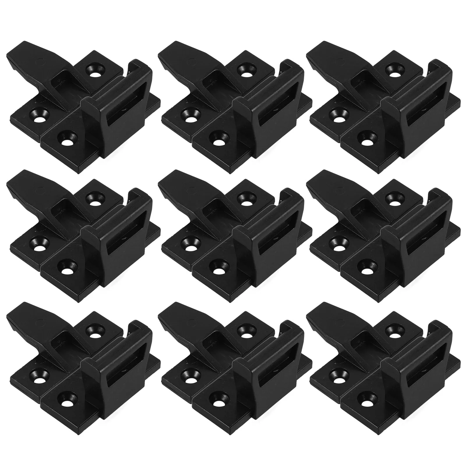 

10 set Sliding Rail Fixture Hardware Accessories Plastic Drawer Slides Stops Guides for Cabinets Wardrobe Track Furniture