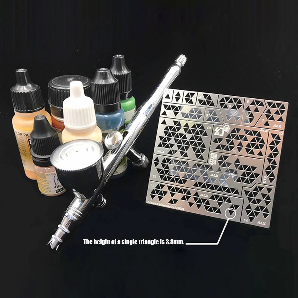 1/35 1/100 Military Model DIY Camouflage Leakage Spray Stenciling Template Kit Model DIY Tool