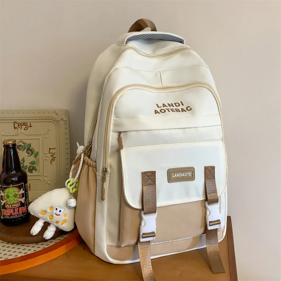 

Модный школьный ранец для девочек-подростков и мальчиков, женский рюкзак для студентов колледжа, модный дорожный милый женский рюкзак для ноутбука, черная новая женская сумка