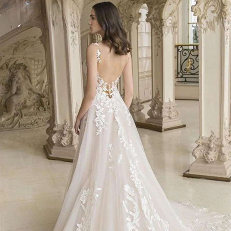 Robe De mariée sirène en Satin, Sexy, boutons au dos, manches longues, style bohème, dentelle, plage, personnalisée aux mesures élégantes