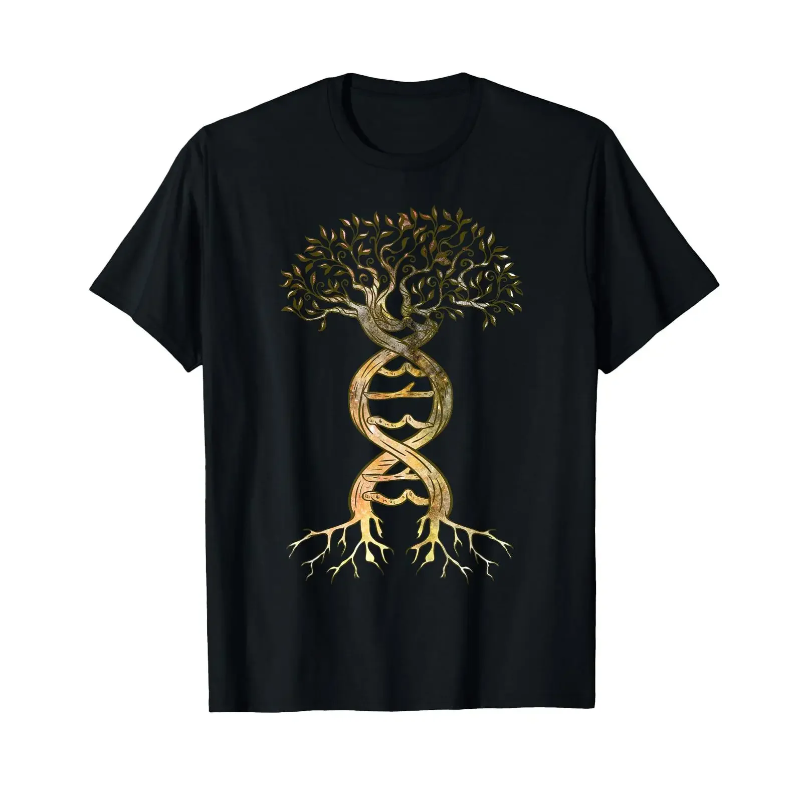 Tree of Life DNA Genetics Biology Science Environment T Shirt vintage Washed Casual Versatile Soft Slightly Comfortable