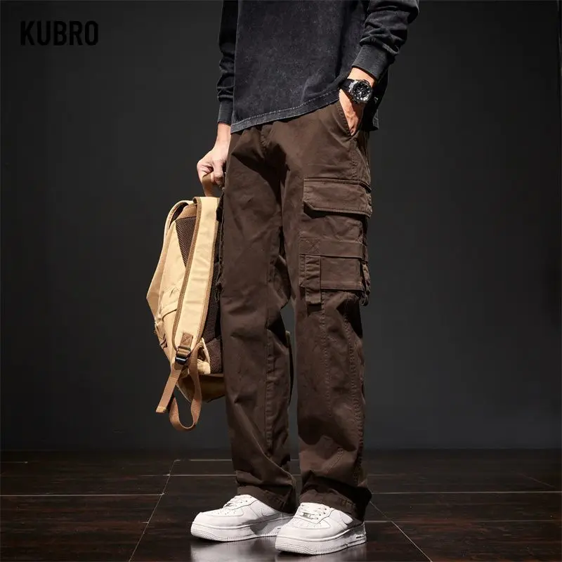 

Retro Workwear Pants for Men, Loose Autumn Men's Casual Pants, Autumn Trendy Brand Men's Pants Man Pants Cargo Pantsmen Clothing