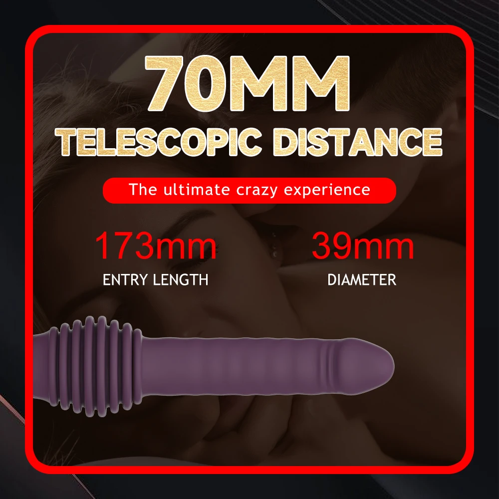 Telescopic Dildo Vibrator G Spot Clitoris Stimulator Massager Orgasm Thrusting Retractable Vaginal Toy Sex Toy for Adult Women