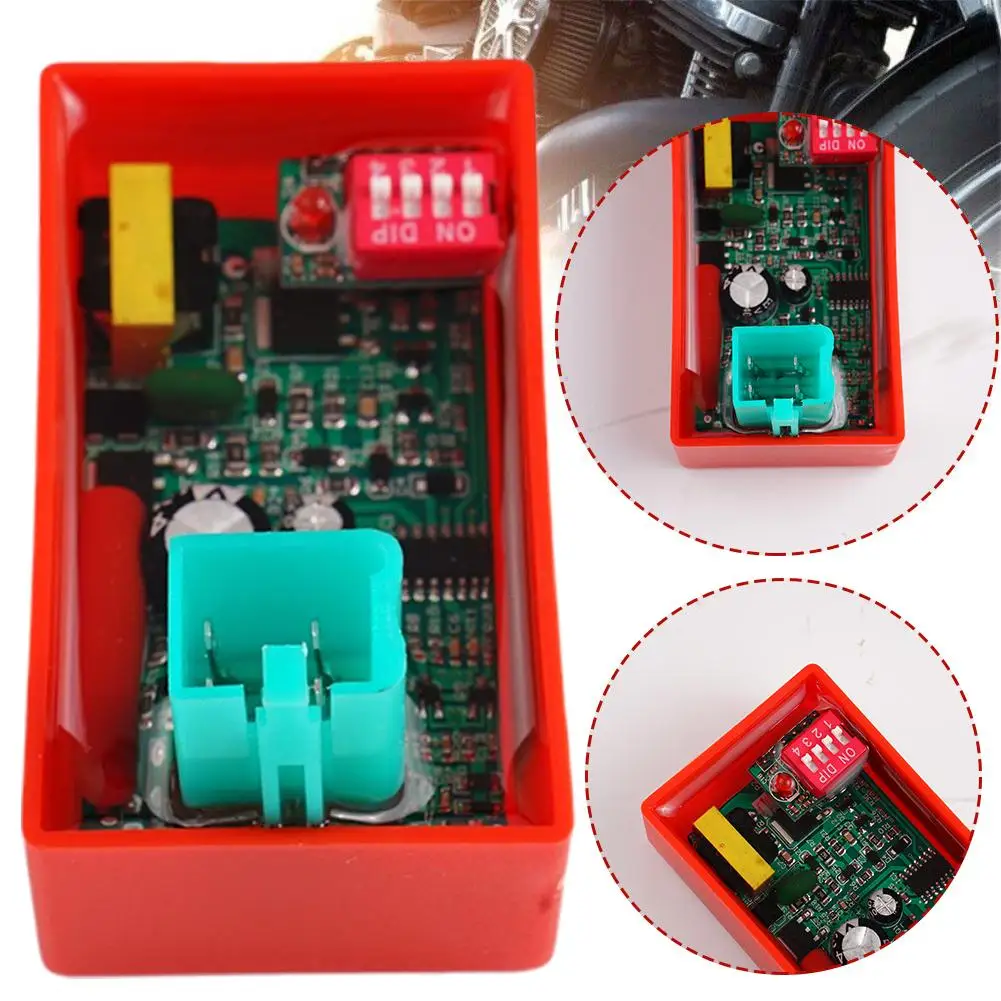 New High-end 4/5/6 Pin AC CDI Box With DIP Switch Motorcycle Speed Accessories Lgnition Limit4000-12000 Motorcycle Q0R1